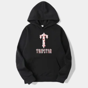 Felpa con cappuccio con stampa floreale di Trapstar