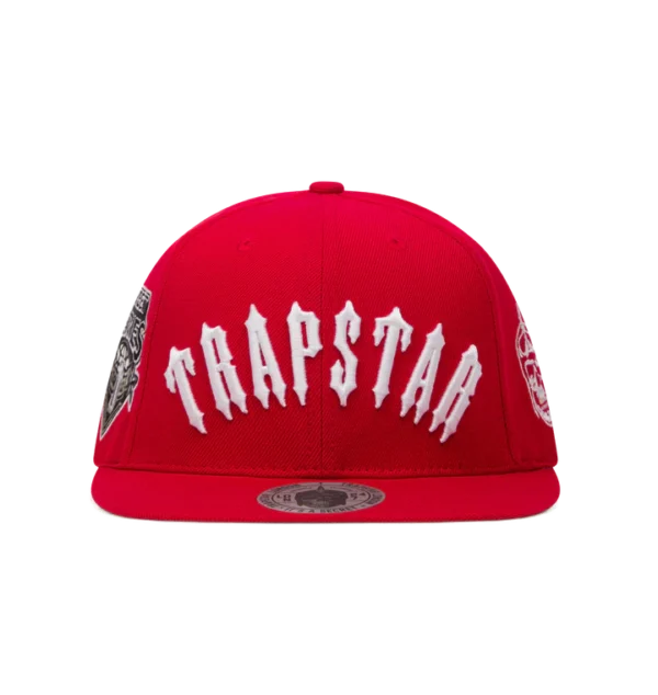 Trapstar Irongate Hat Arch Snapback – ROSSO/BIANCO